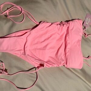 Pink Women's One Piece Swimsuit